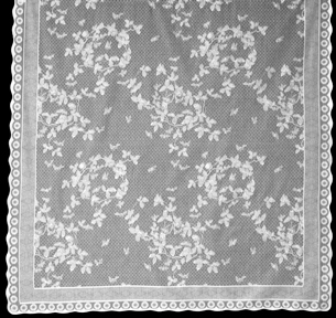 Honeybee Lace Curtain (in White)